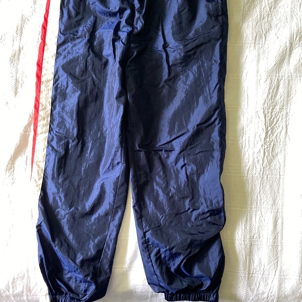 Blue Joggers with Elastic Waist and Ankle Cuffs VINTAGE ATLANTA OLIMPICS